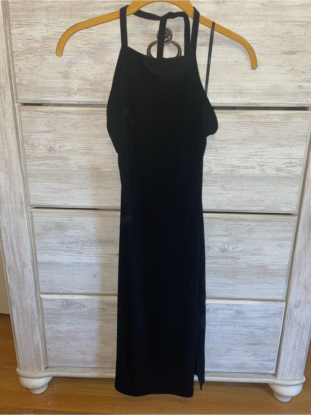 Forever 21 Black Halter Midi Dress